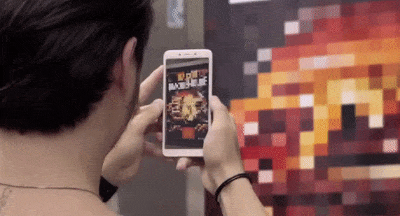 Neon Gold Innovations Blog Burger King Augmented Reality App gif